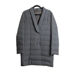 Brunello Cucinelli Grey Puff Blazer Jacket